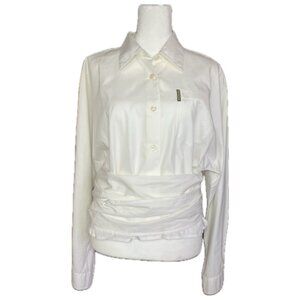 VINTAGE - Armani Jeans Long Sleeve White Blouse